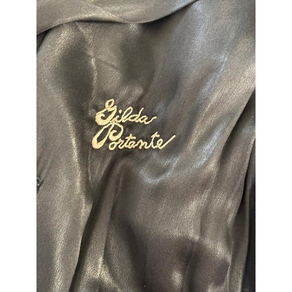 Vintage Custom Persian Lamb Broadtail Coat 1950s? Large? Bell Sleeves Mid Length - Picture 15 of 16